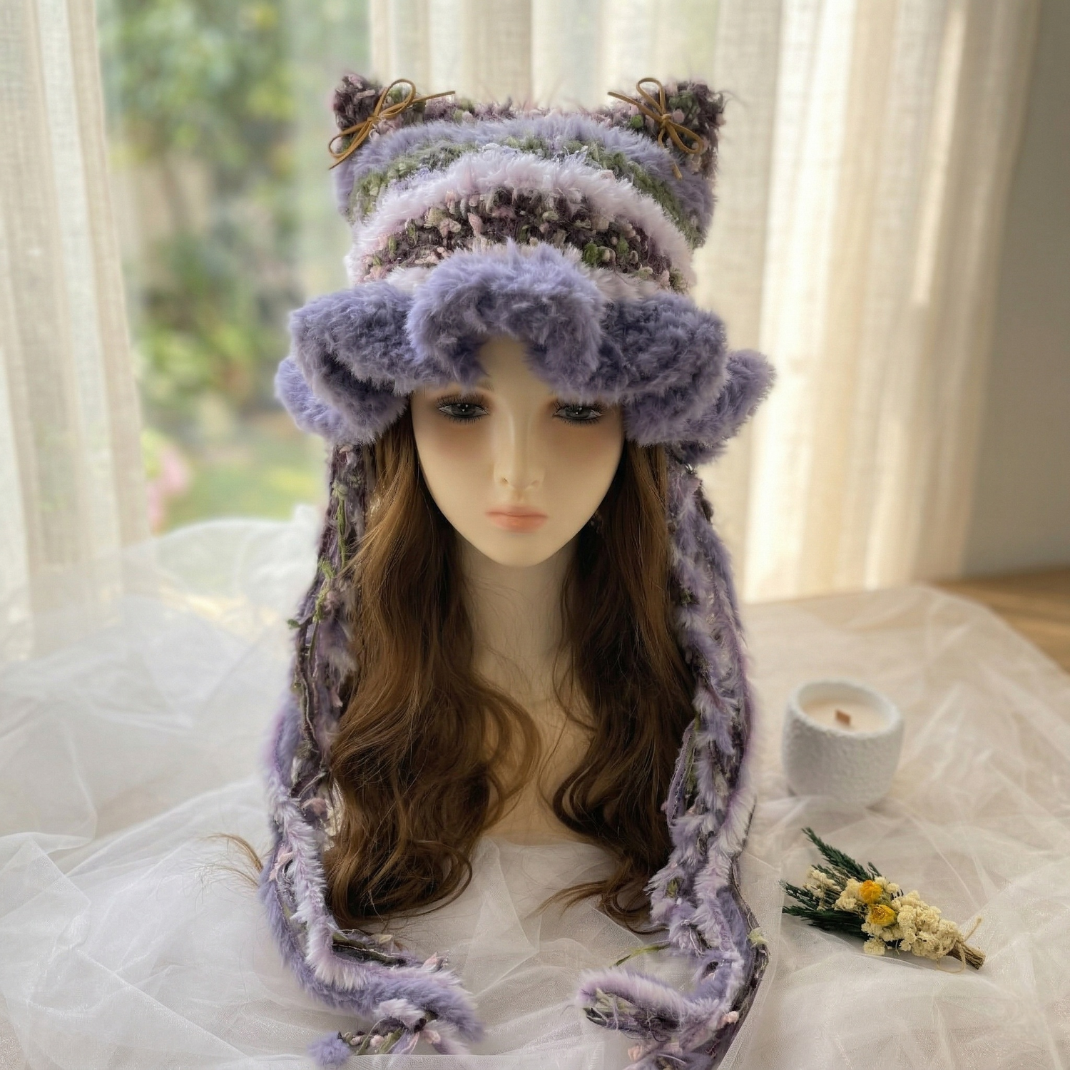 Knitted Cat Ear Hat