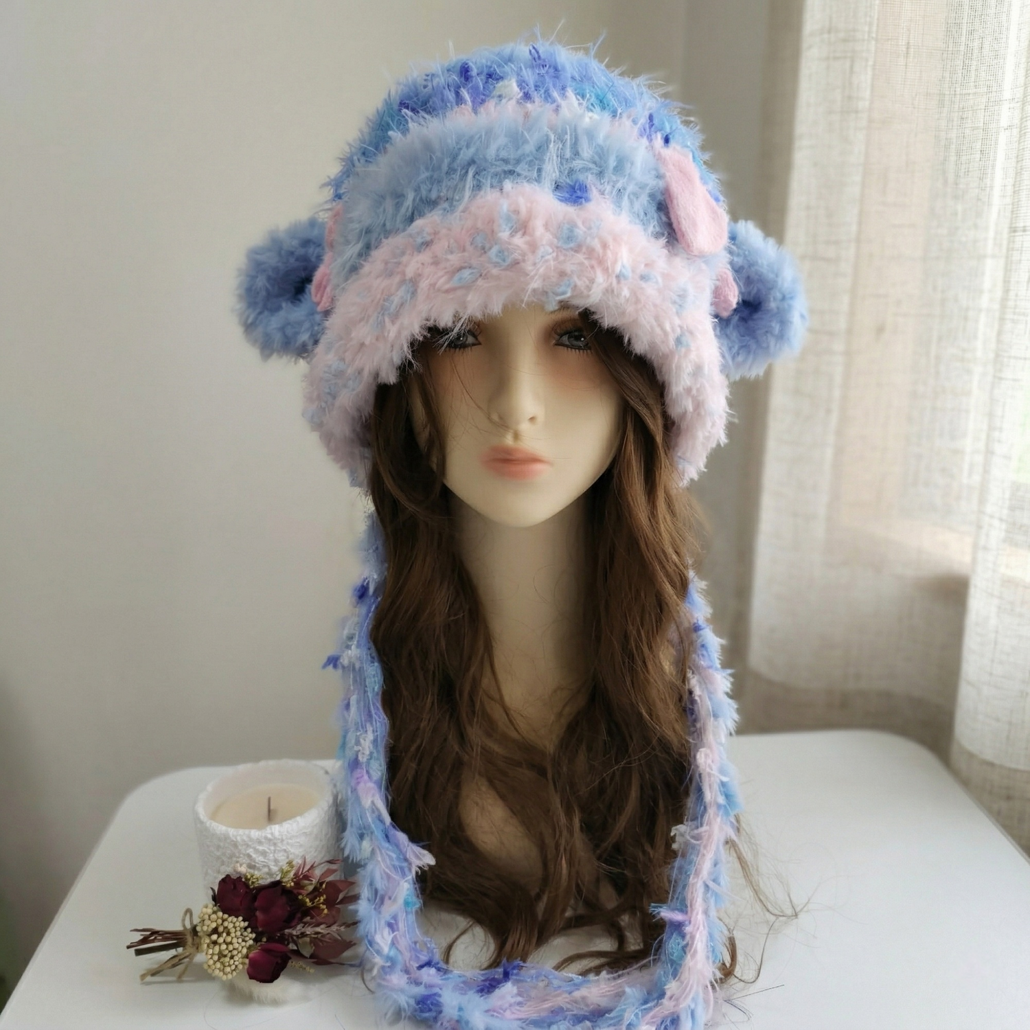 Knitted Lamb Ear Hat