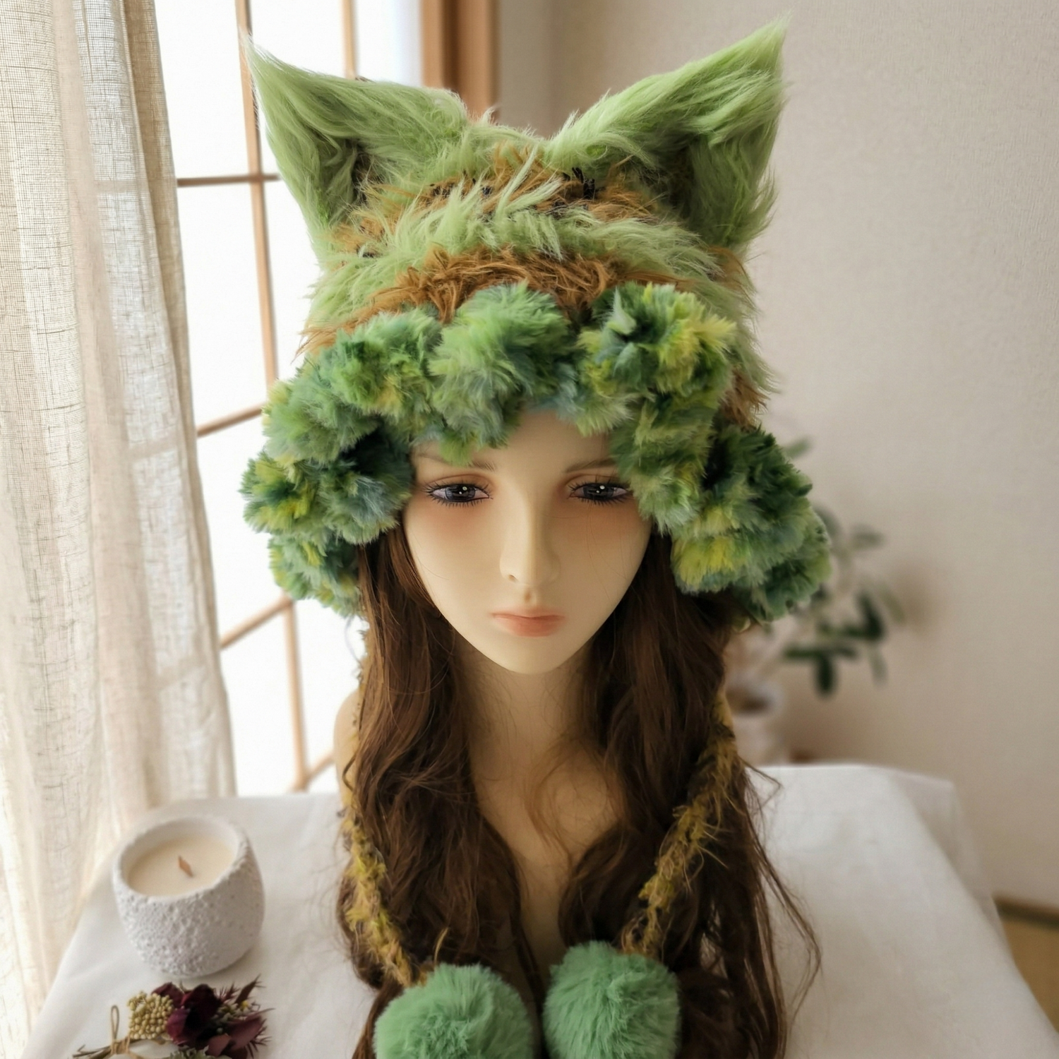 Knitted Fox Ear Hat