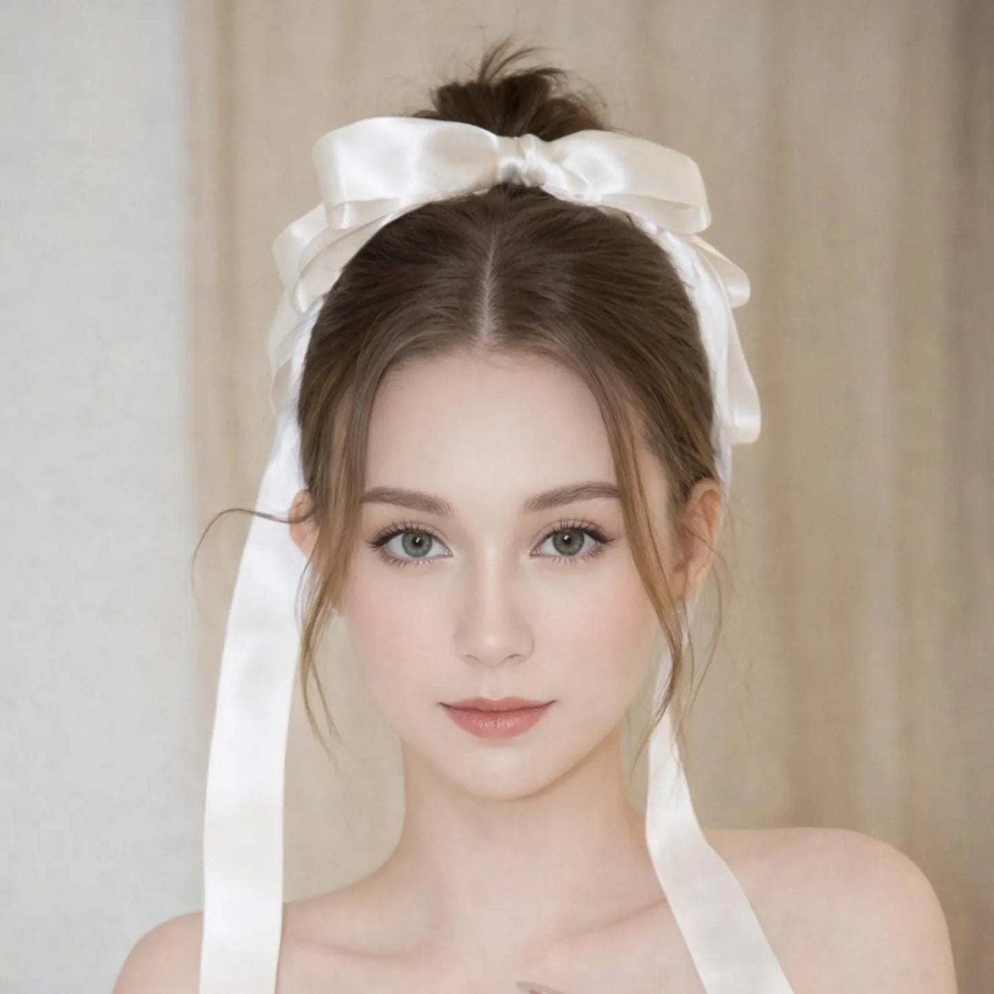 Silk Satin Bow Hairclip for Bridesmaids & Graduation | Luxury Event Hair Accessories | Statement Bow Barrette for Prom, Wedding, Cocktail Party