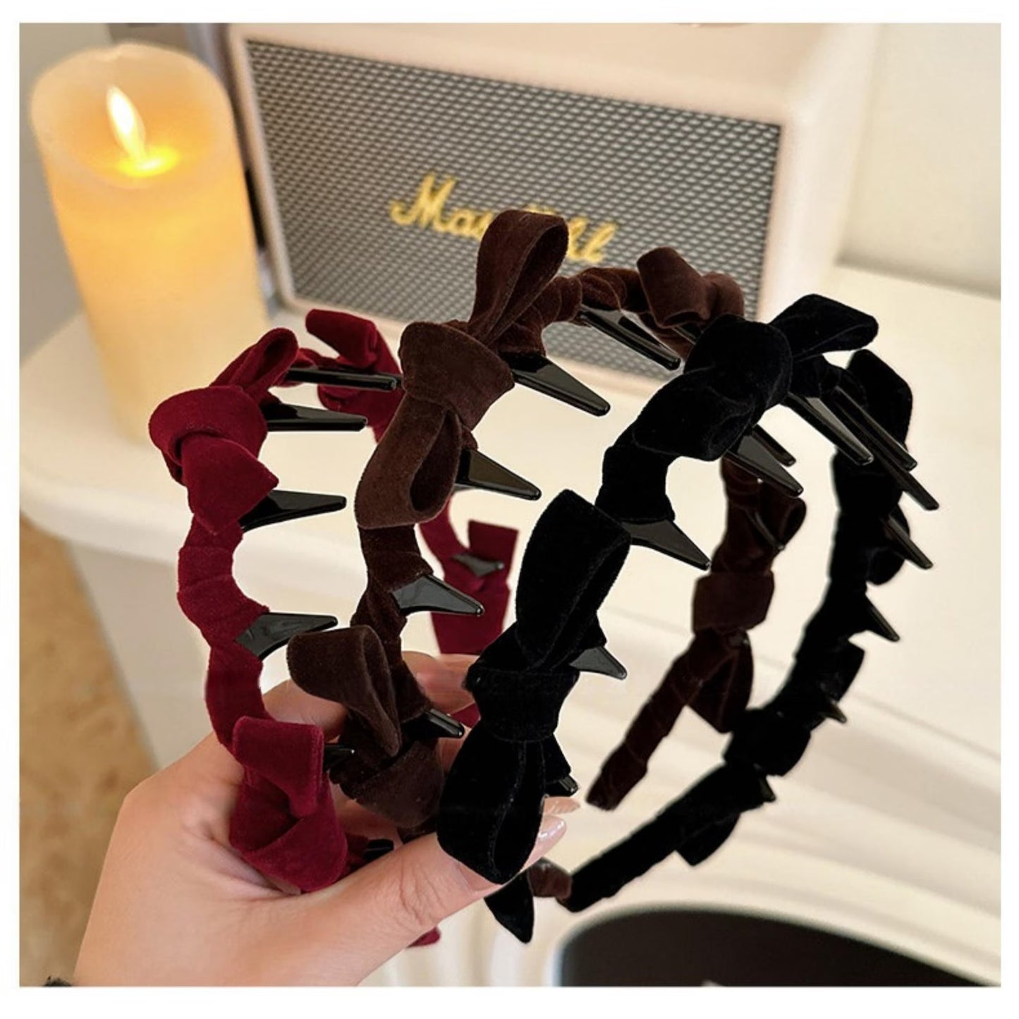 Elegant Reversible Padded Velvet Wide Headband