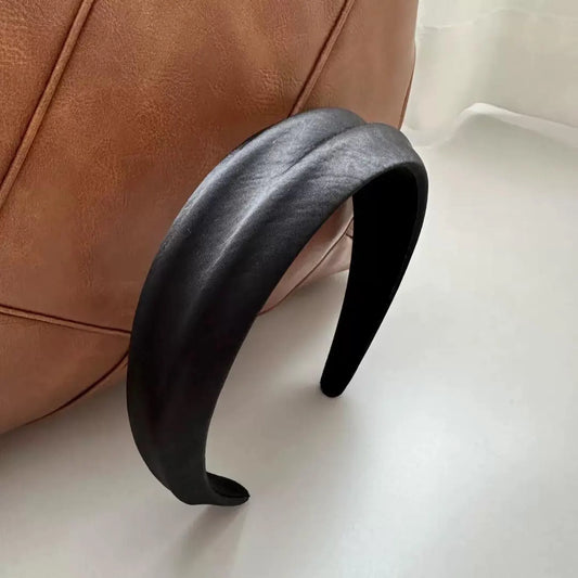 Effortless Chic Ruched Silk Padded Headband in 5 Pastel & Classic Shades