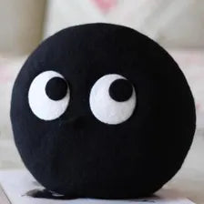 Black Googly Eyes Wool Beret - Cute Monster Cap | Handmade Kawaii Tam