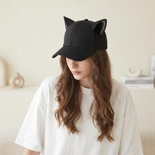 Kawaii Furry Cat Ear Baseball Cap - Y2K Streetwear & Anime Cosplay Hat