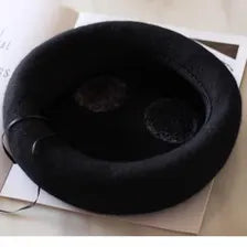 Black Googly Eyes Wool Beret - Cute Monster Cap | Handmade Kawaii Tam