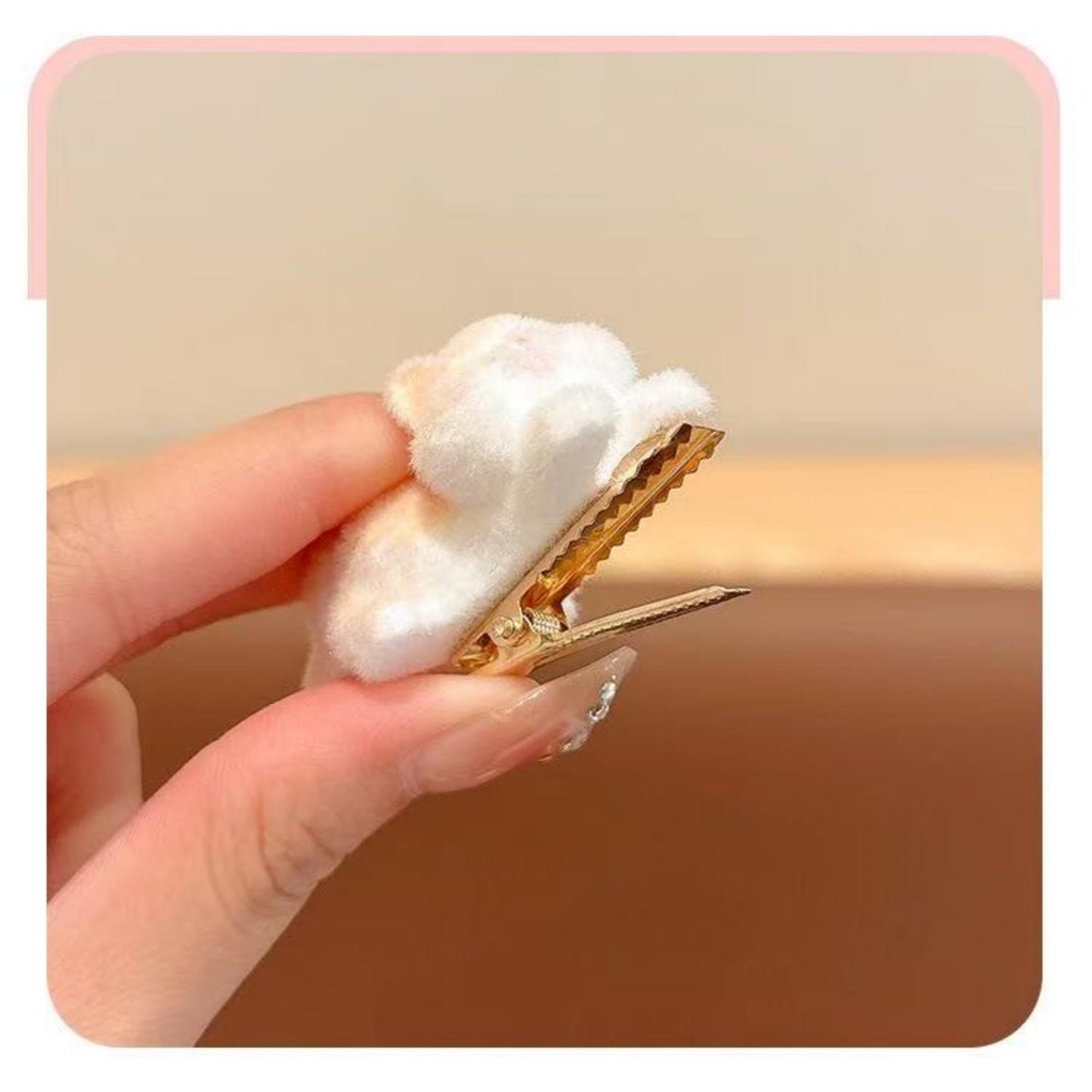 Mini Plush Kawaii Kitty Hair Clips