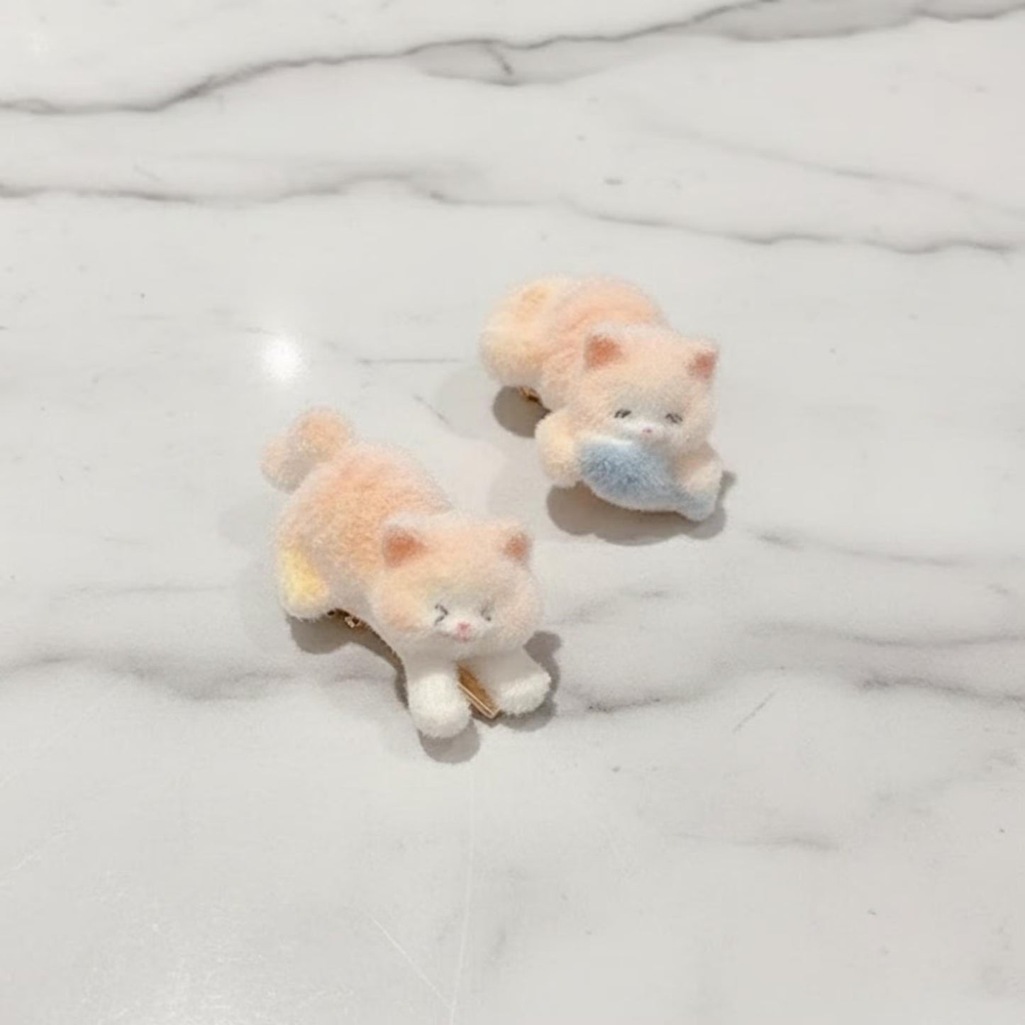 Mini Plush Kawaii Kitty Hair Clips