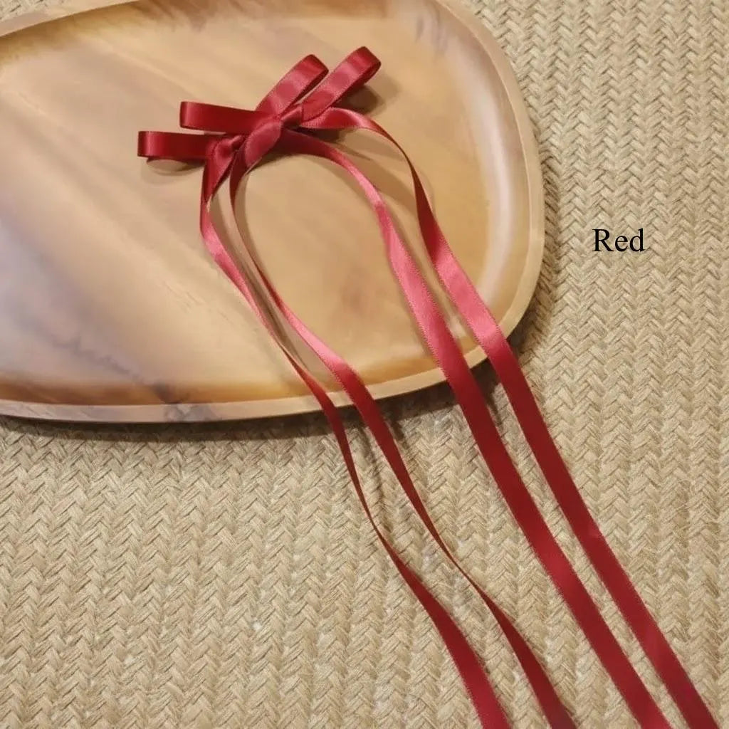 Handmade Satin Bow Hair Clip - Romantic Balletcore Hair Accessory