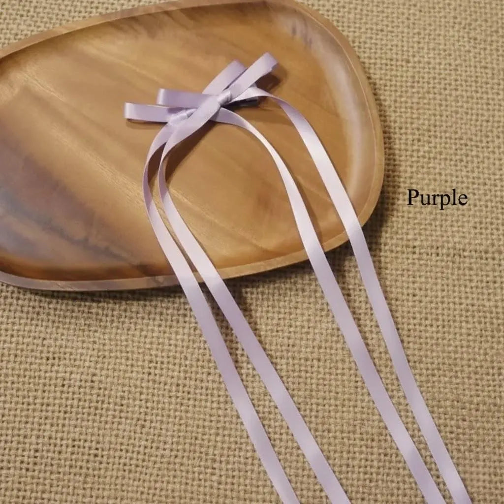 Handmade Satin Bow Hair Clip - Romantic Balletcore Hair Accessory