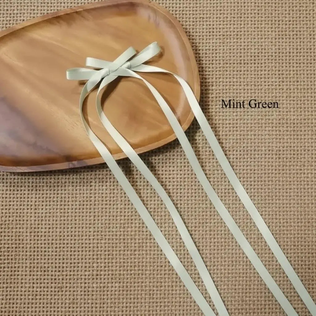 Handmade Satin Bow Hair Clip - Romantic Balletcore Hair Accessory
