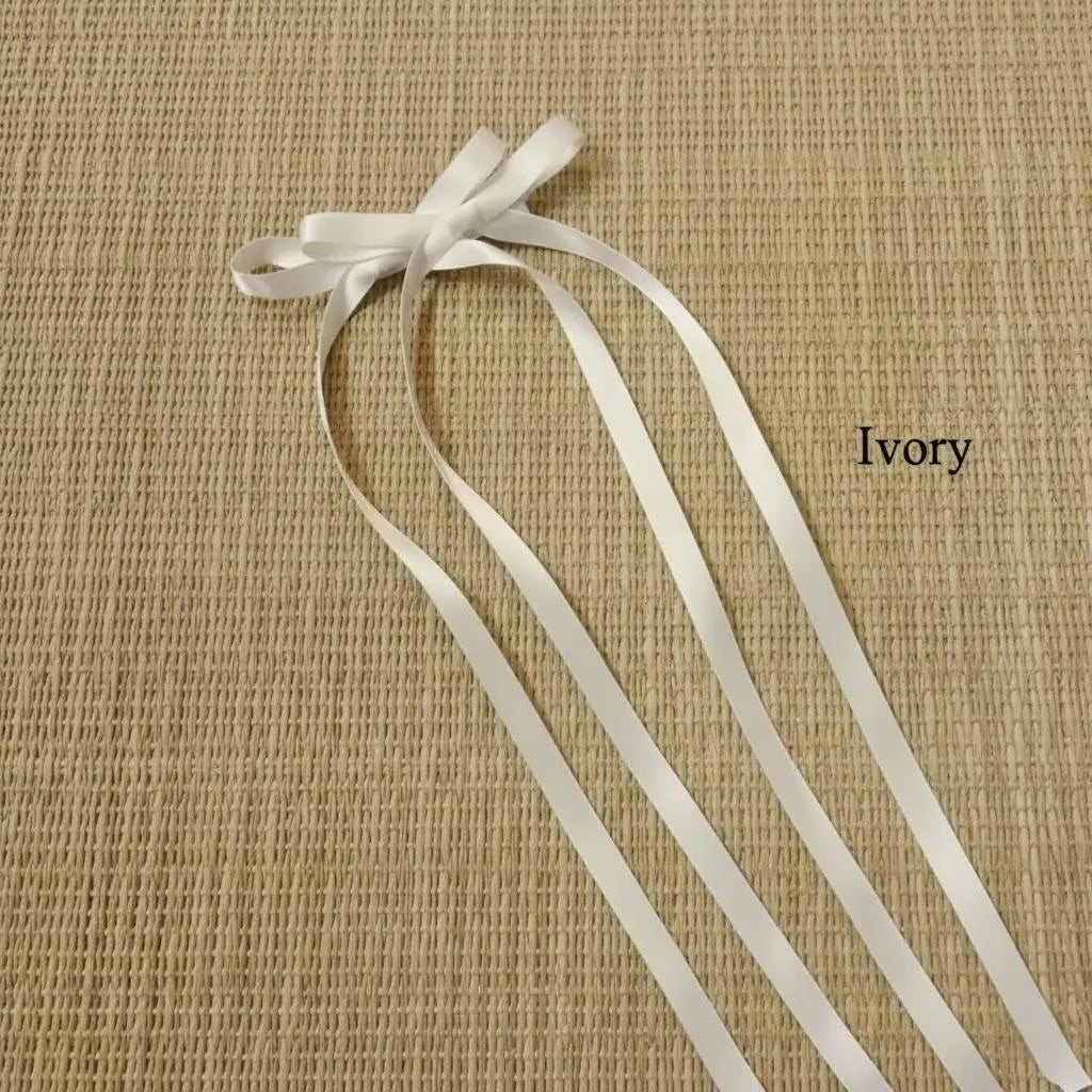 Handmade Satin Bow Hair Clip - Romantic Balletcore Hair Accessory