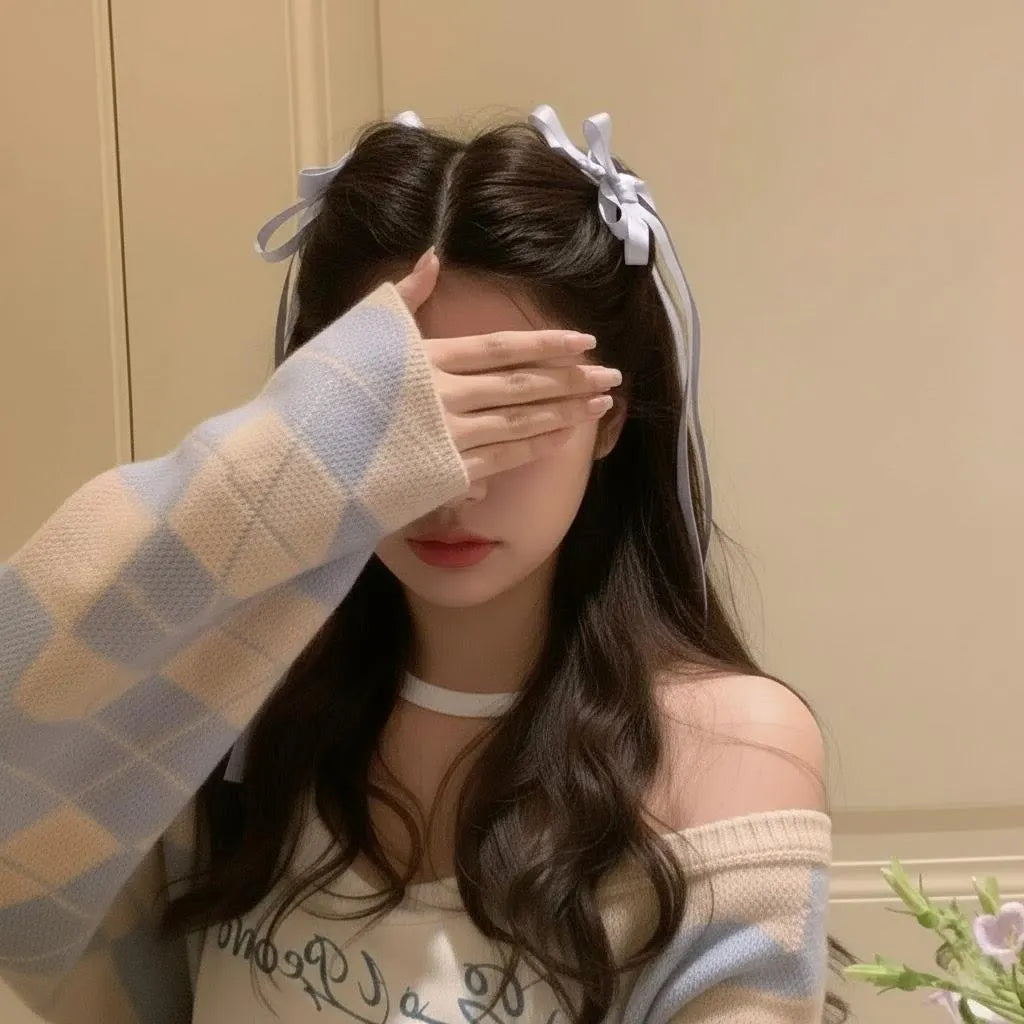 Handmade Satin Bow Hair Clip - Romantic Balletcore Hair Accessory