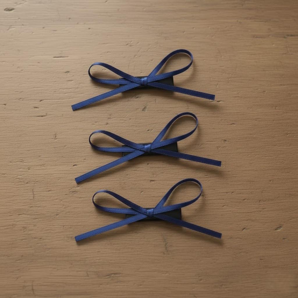 Handcrafted Satin Ribbon Mini Bow