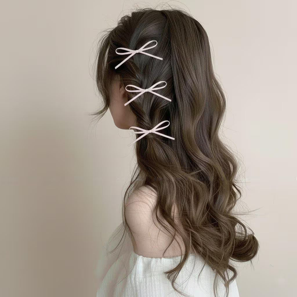 Handcrafted Satin Ribbon Mini Bow