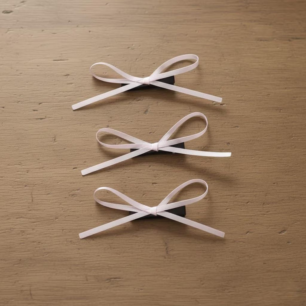 Handcrafted Satin Ribbon Mini Bow