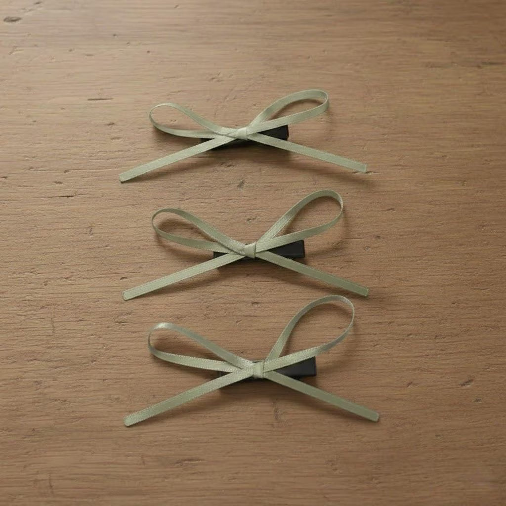 Handcrafted Satin Ribbon Mini Bow