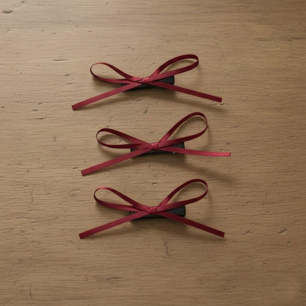Handcrafted Satin Ribbon Mini Bow