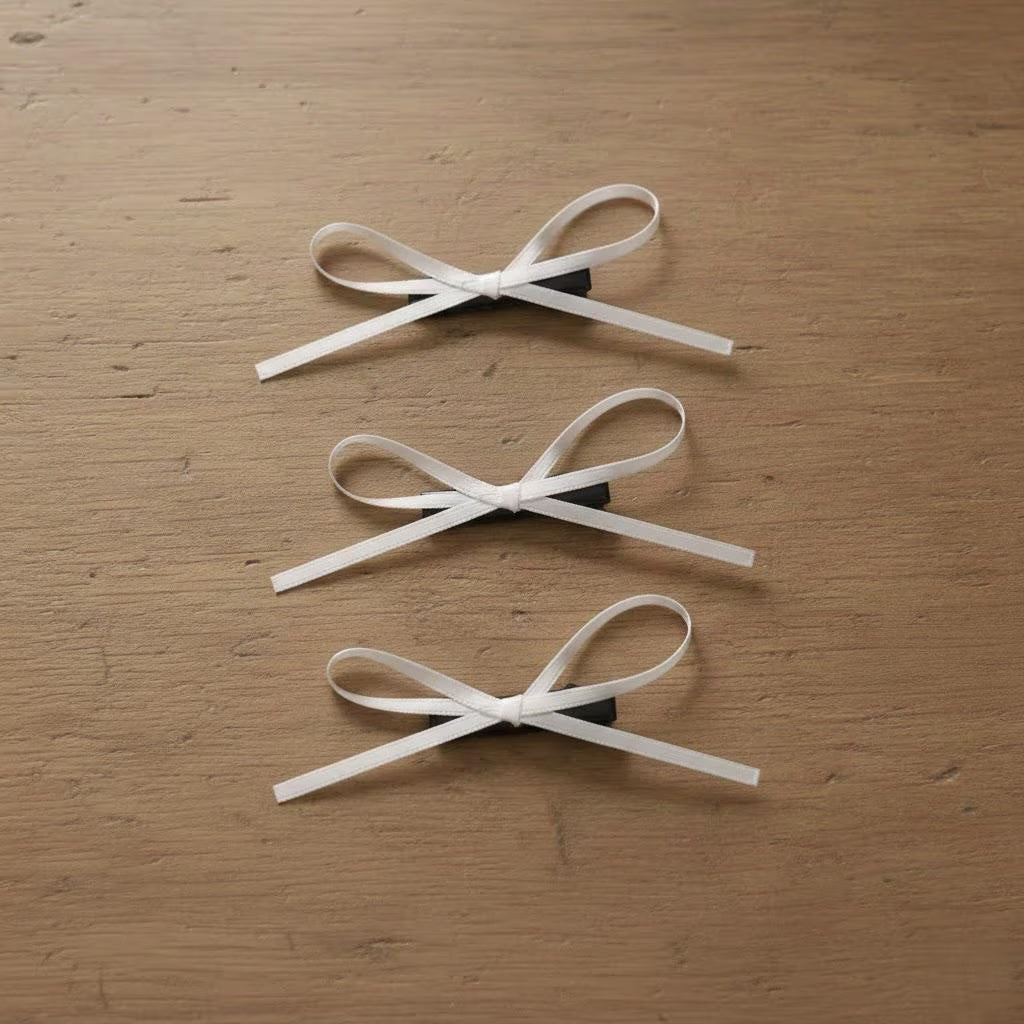 Handcrafted Satin Ribbon Mini Bow