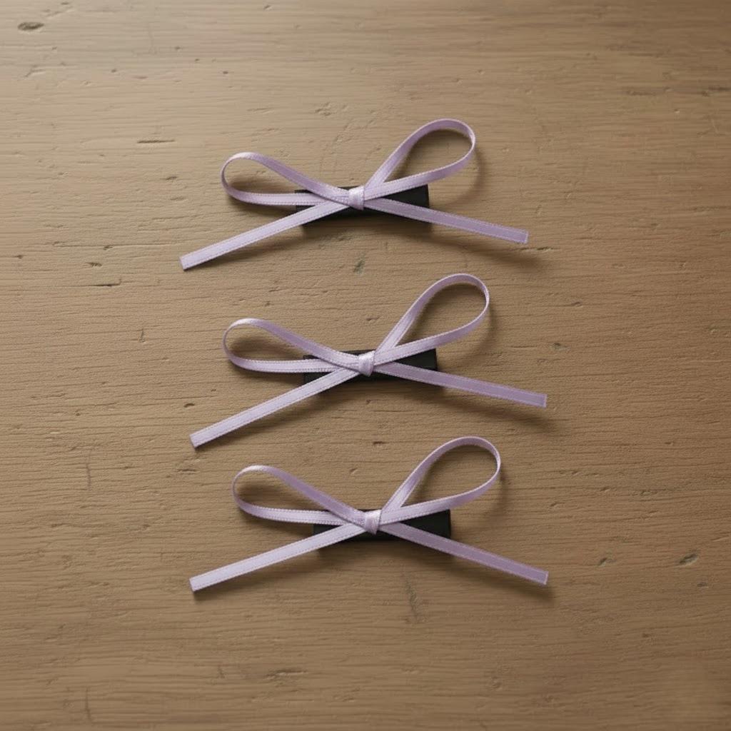 Handcrafted Satin Ribbon Mini Bow