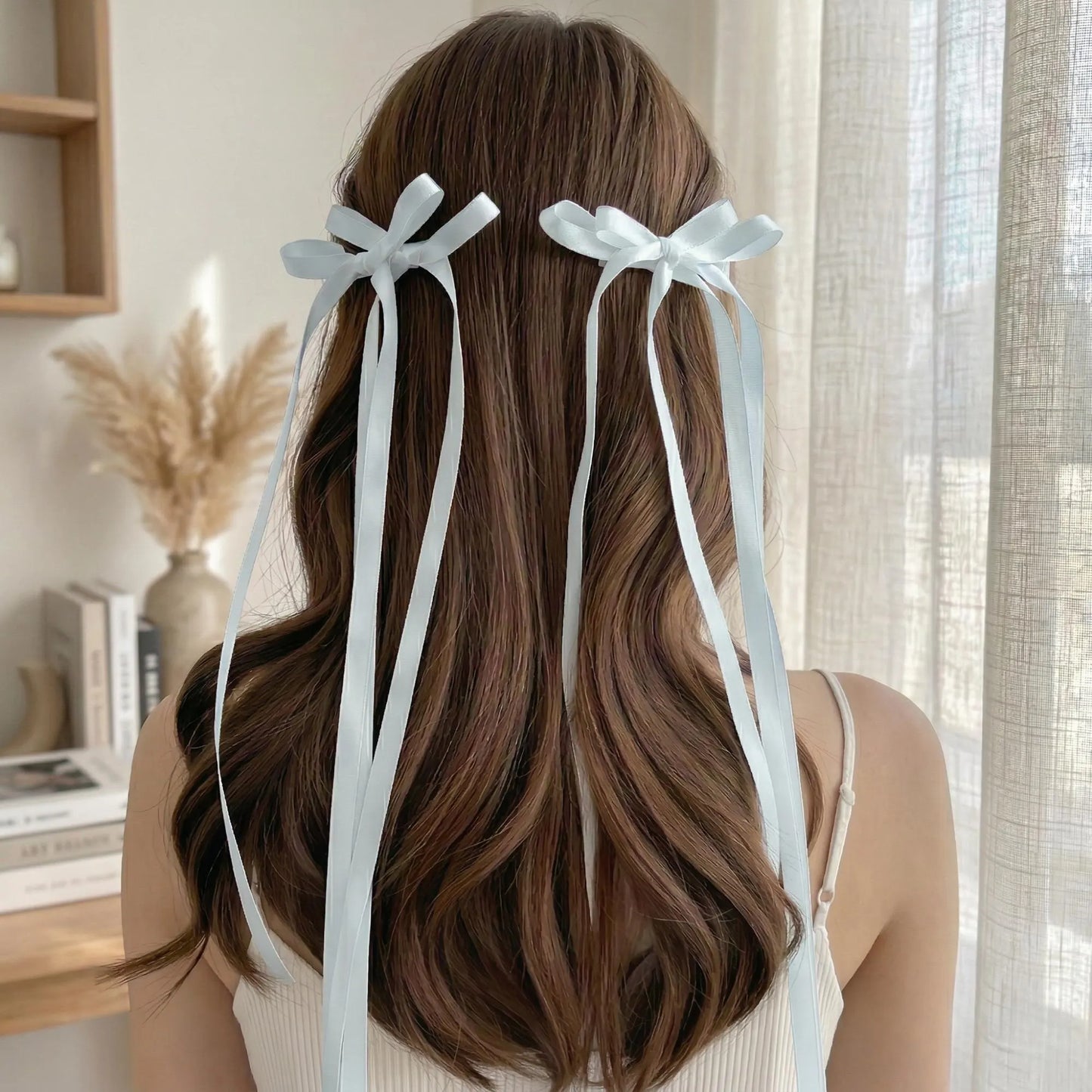 Handmade Satin Bow Hair Clip - Romantic Balletcore Hair Accessory