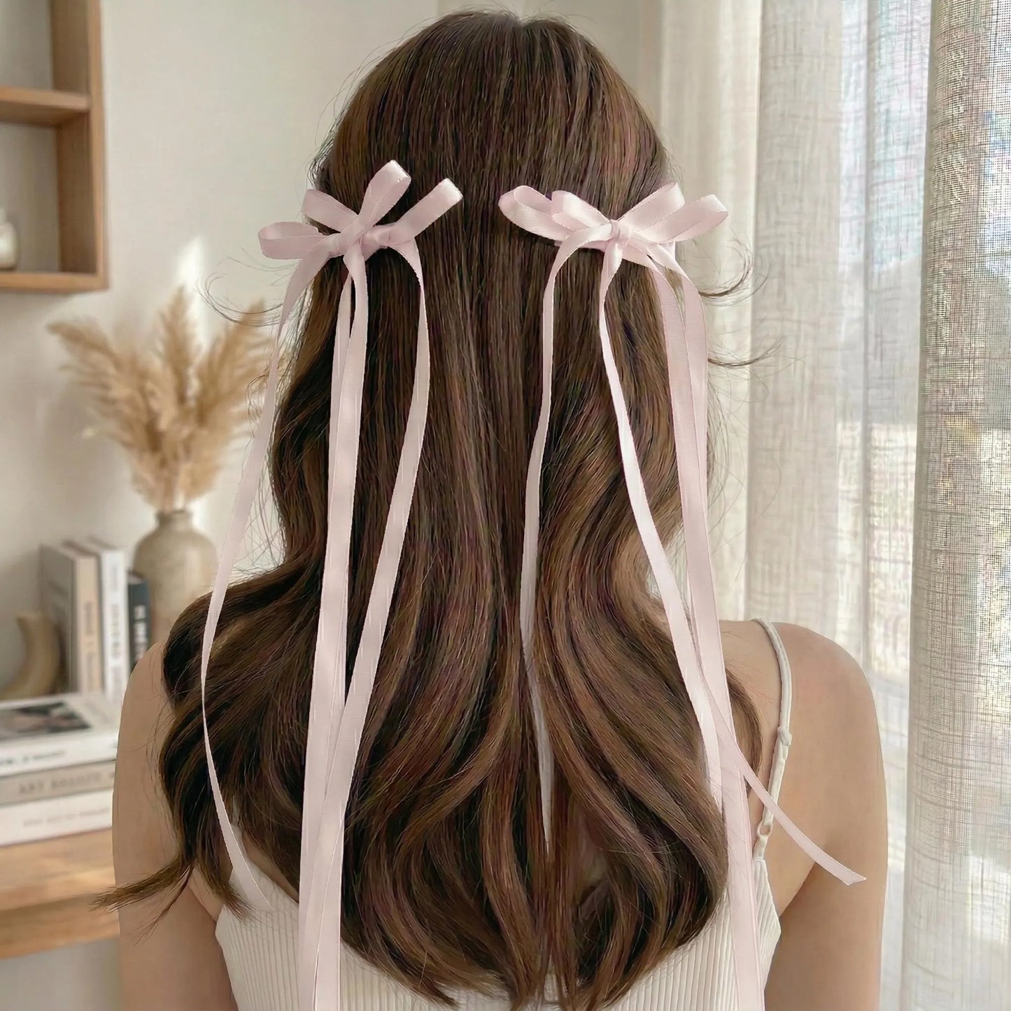 Handmade Satin Bow Hair Clip - Romantic Balletcore Hair Accessory