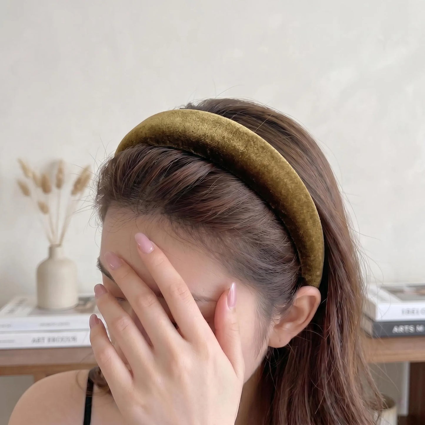 Silk Velvet Headband for Women | Luxury Padded Alice Band, Soft & Gentle on Hair | Vintage Aesthetic Hair Accessories