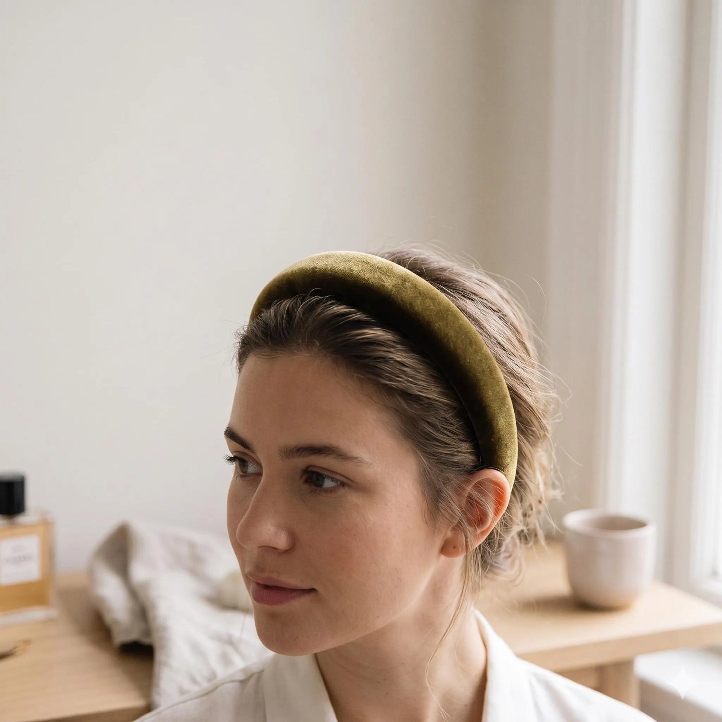 Silk Velvet Headband for Women | Luxury Padded Alice Band, Soft & Gentle on Hair | Vintage Aesthetic Hair Accessories