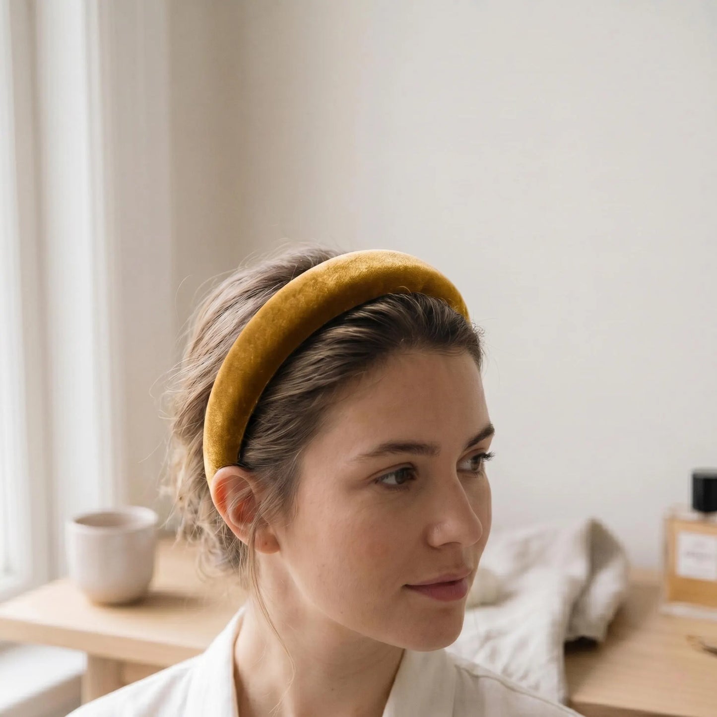 Silk Velvet Headband for Women | Luxury Padded Alice Band, Soft & Gentle on Hair | Vintage Aesthetic Hair Accessories