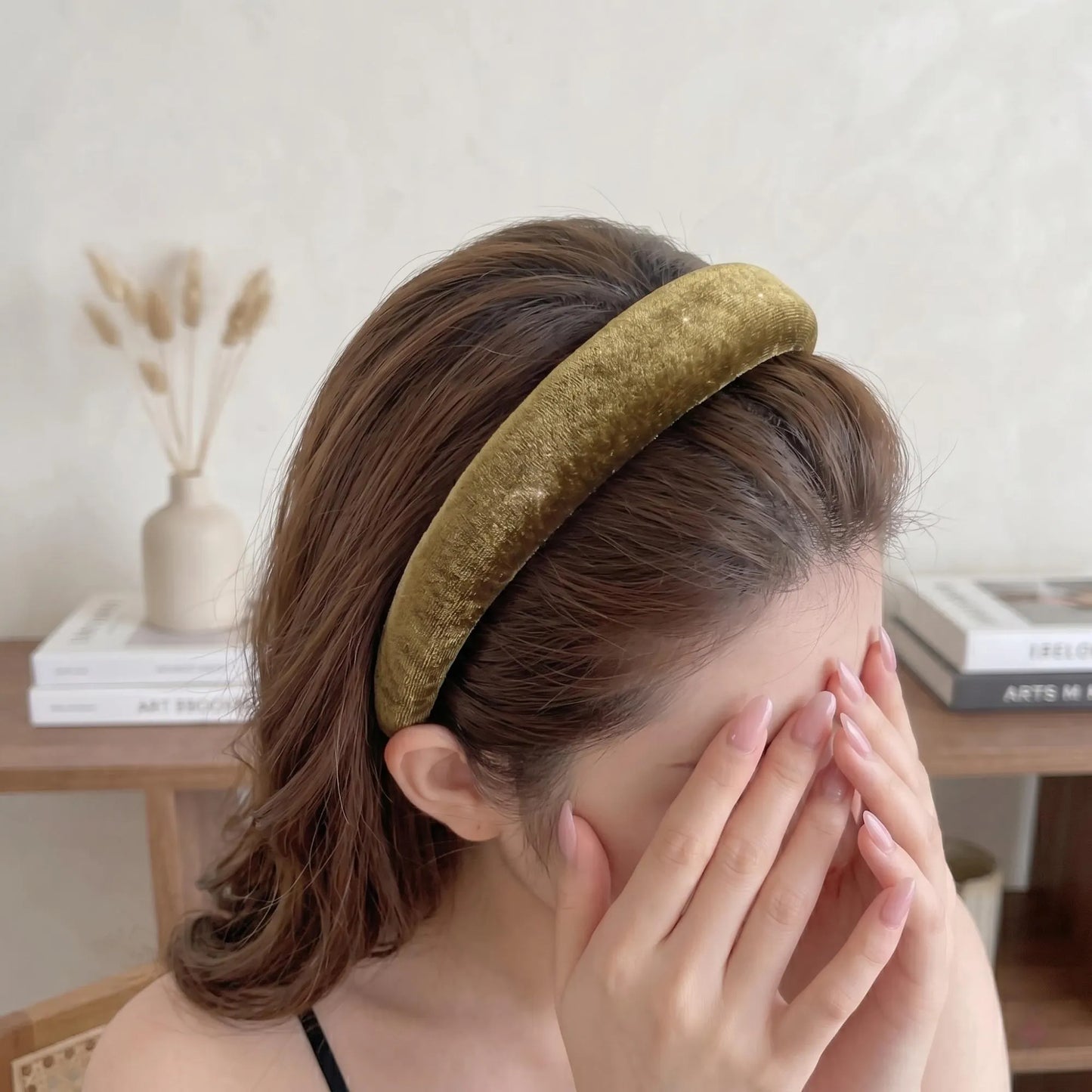 Silk Velvet Headband for Women | Luxury Padded Alice Band, Soft & Gentle on Hair | Vintage Aesthetic Hair Accessories