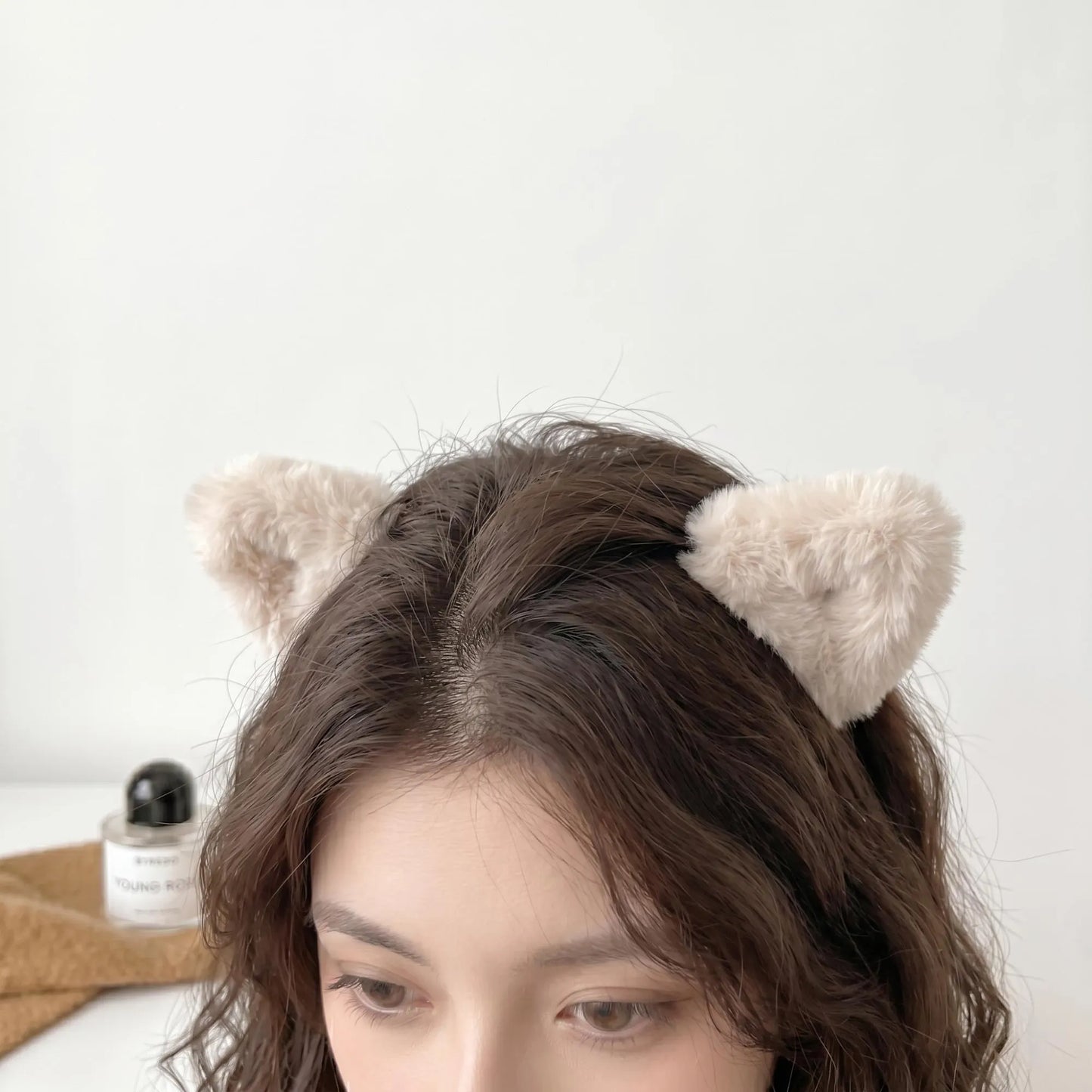 Handmade Faux Fur Bear/Cat Ear Hair Clips - Kawaii Winter Accessory