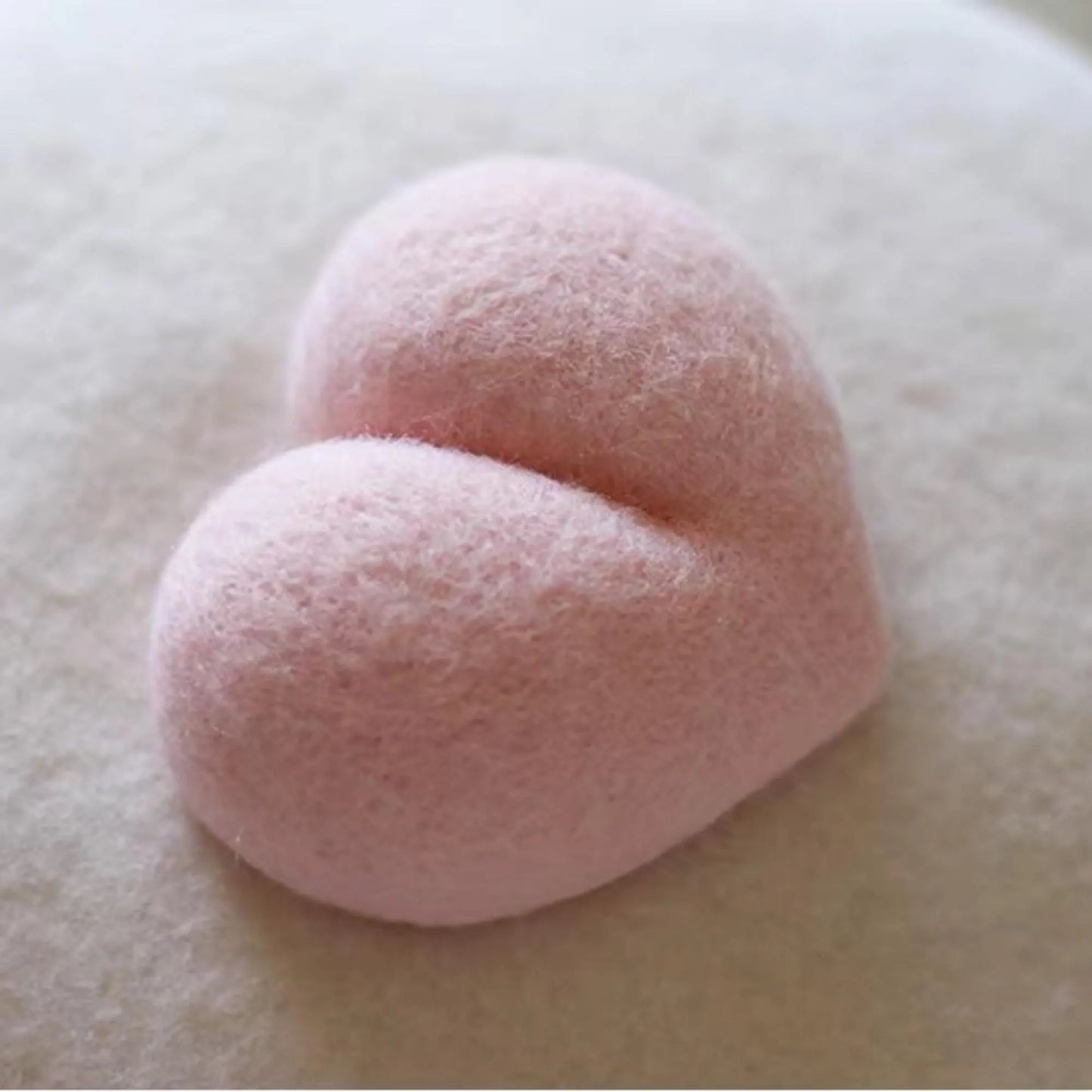Cute Peach Butt Wool French Beret | Handmade Needle Felted Winter Hat